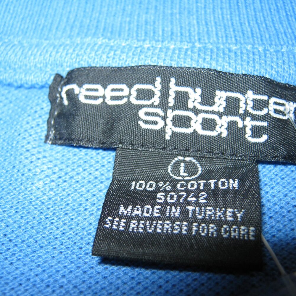 Never Worn -  Women's Blue Reed Hunter Golf Polo Shirt -  L. Tunic Length - Picture 3 of 4